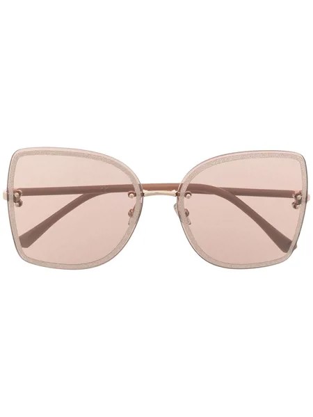 Jimmy Choo Eyewear солнцезащитные очки Leti в массивной оправе