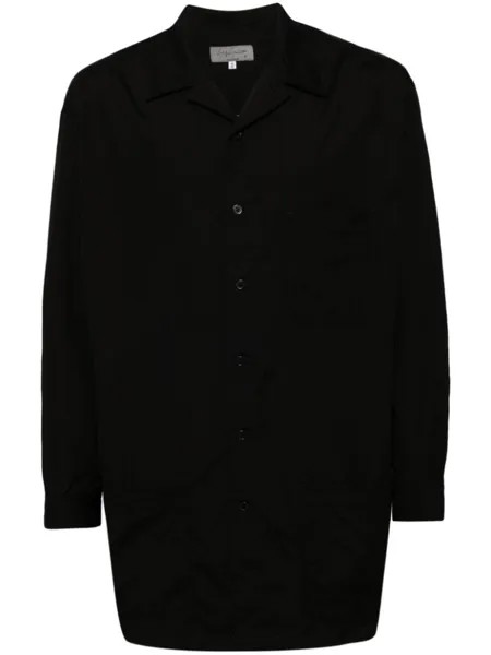 Yohji Yamamoto рубашка с широкими карманами, черный