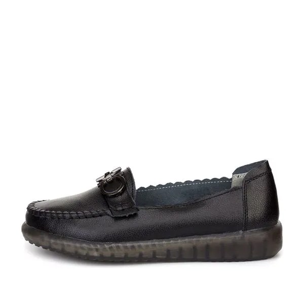 Мокасины женские MUNZ SHOES 40-12WA-369V черные 39 RU