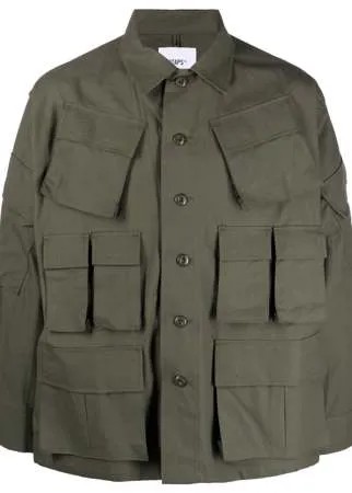 WTAPS куртка в стиле милитари с накладными карманами