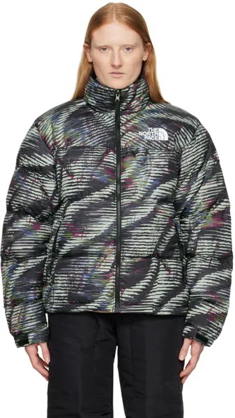 Разноцветный пуховик Nuptse 1996 года в стиле ретро The North Face