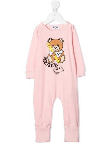 Moschino Kids комбинезон с принтом Teddy Bear