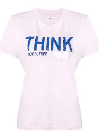 Isabel Marant Étoile футболка 'Think 100% Free'