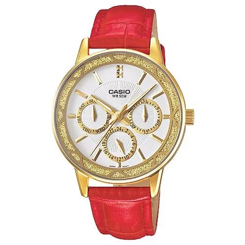 Наручные часы CASIO Collection LTP-2087GL-4A, красный, белый