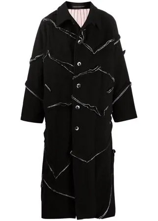 Yohji Yamamoto пальто с фактурной отделкой