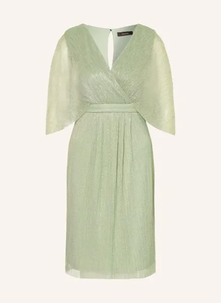 Коктейльное платье из блестящей пряжи Vera Mont, зеленый