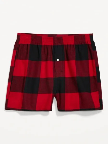 NWT Old Navy Red Buffalo Plaid Фланелевые пижамные шорты-боксеры для сна Мужские XL