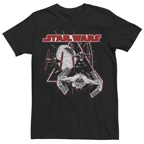 Мужская футболка TIE Fighter Entourage с Дартом Вейдером Star Wars