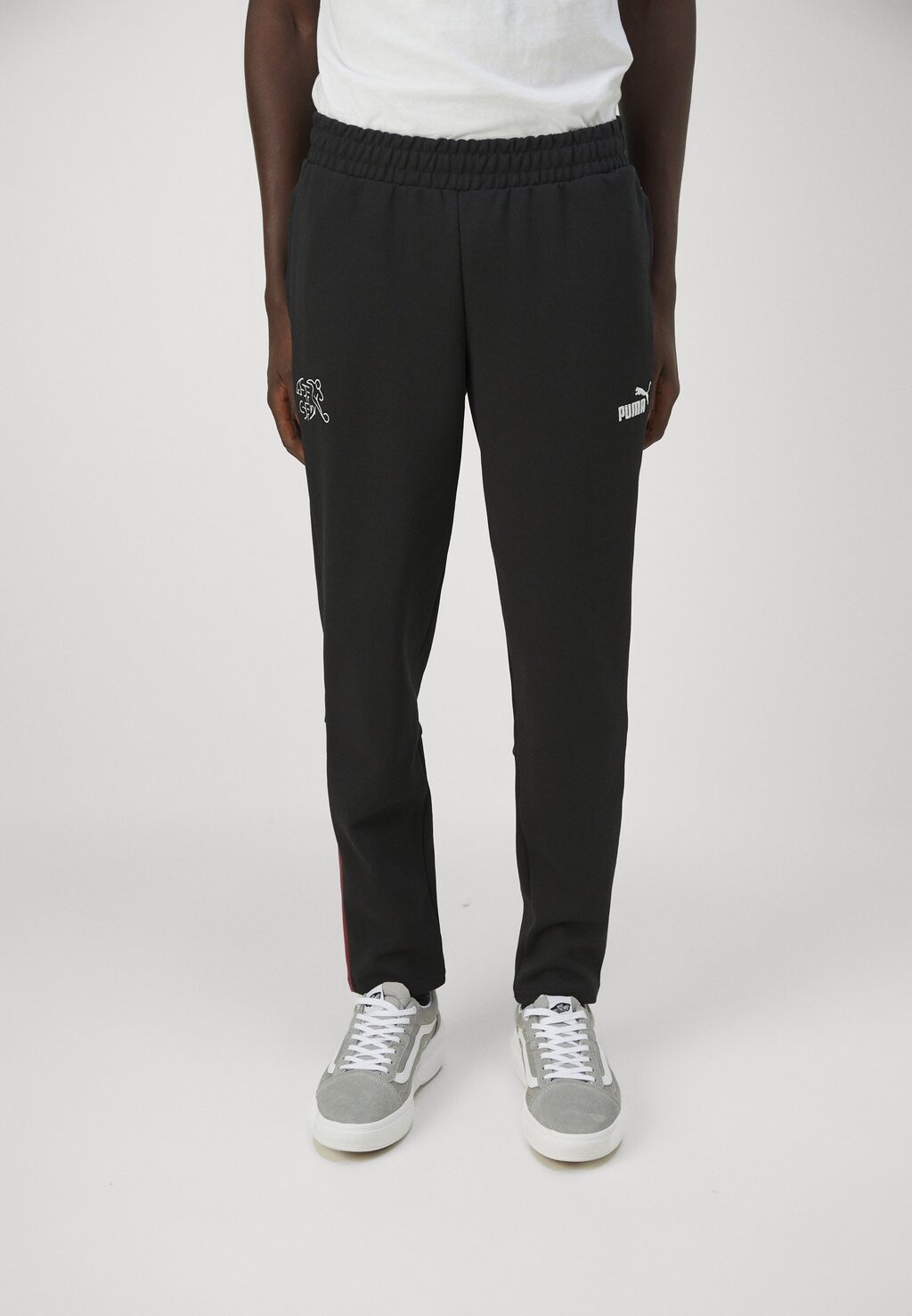 Спортивные штаны Switzerland Sfv Ftblarchive Puma, черный Team Regal Red