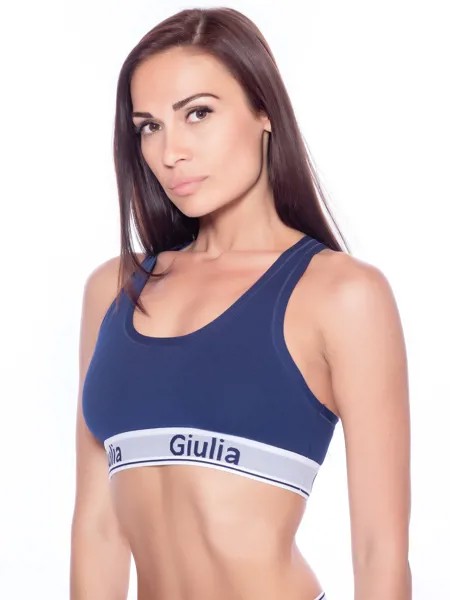 Топ женский Giulia COTTON BRA синий S