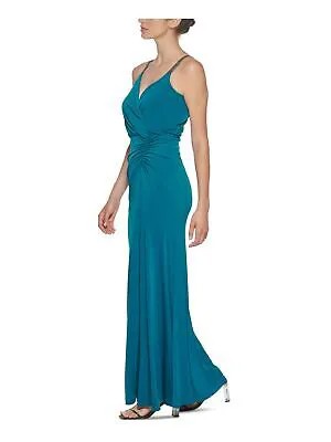 CALVIN KLEIN Womens Teal Straps Трикотажное платье из джерси с тонкими бретельками 16