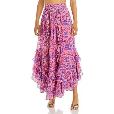 Женская длинная асимметричная юбка с рюшами в стиле рококо песочного цвета BHFO 5101