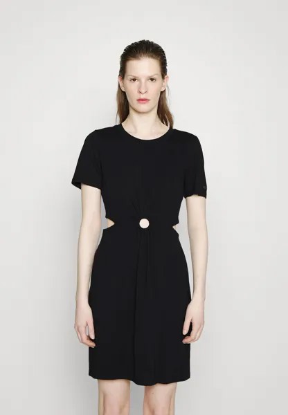 Платье из джерси DKNY, черный