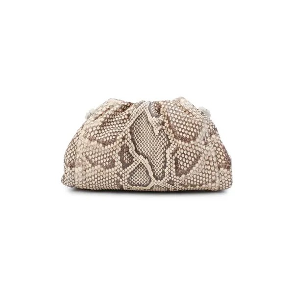 Клатч Pouch small из кожи питона Bottega Veneta