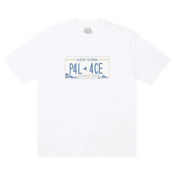 Футболка Palace Plate T-Shirt 'White', белый