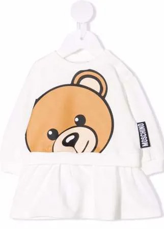 Moschino Kids платье-толстовка Teddy Bear