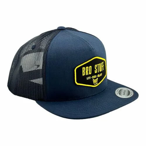 Кепка Bro Stuff BroStuff, размер one size, желтый, черный, синий