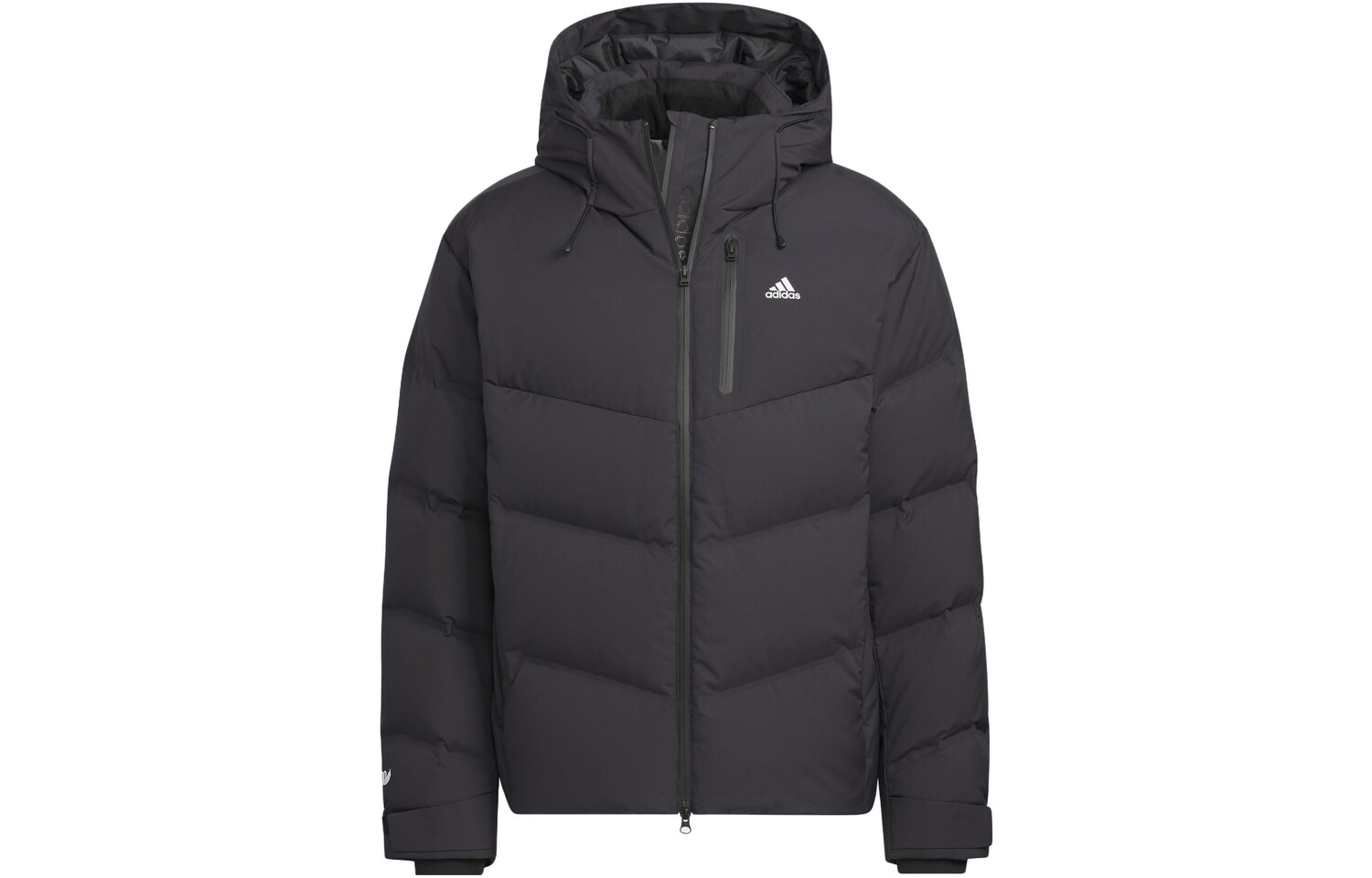 Пуховик унисекс черный Adidas, черный