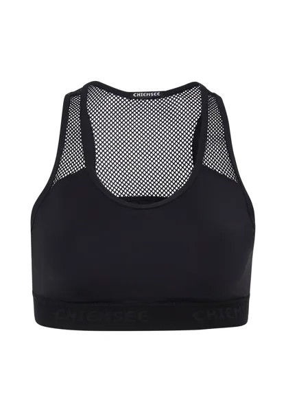 Спортивное бюстье с поясом с логотипом CHIEMSEE, цвет Deep Black