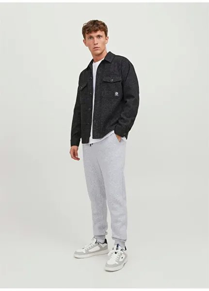 Серые мужские спортивные штаны Regular Fit 12249274_JPSTGORDON JJBRADLEY SWEAT Jack & Jones, серый