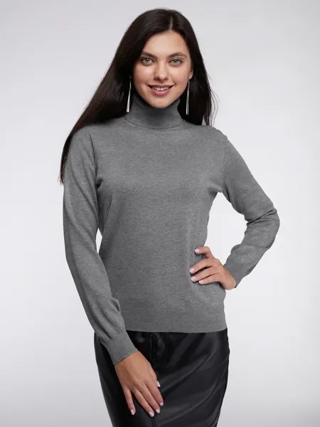 Водолазка женская oodji 74412005-5B серая XS