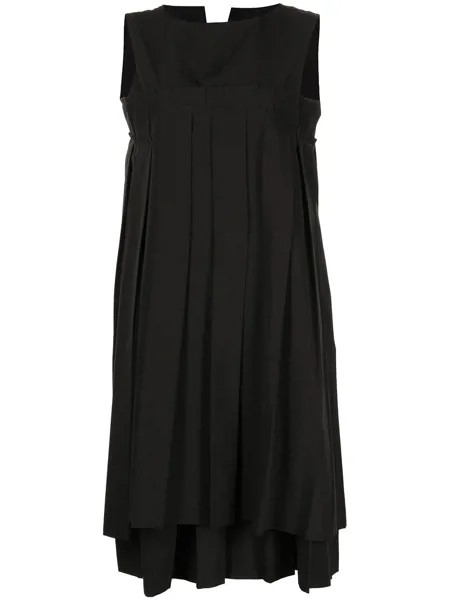Comme Des Garçons Tricot плиссированное платье миди без рукавов