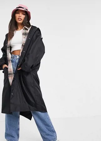 Черная парка-дождевик ASOS DESIGN Tall-Черный цвет