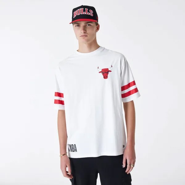 Футболка с коротким рукавом New Era NBA Arch Grphc Chicago Bulls, белый