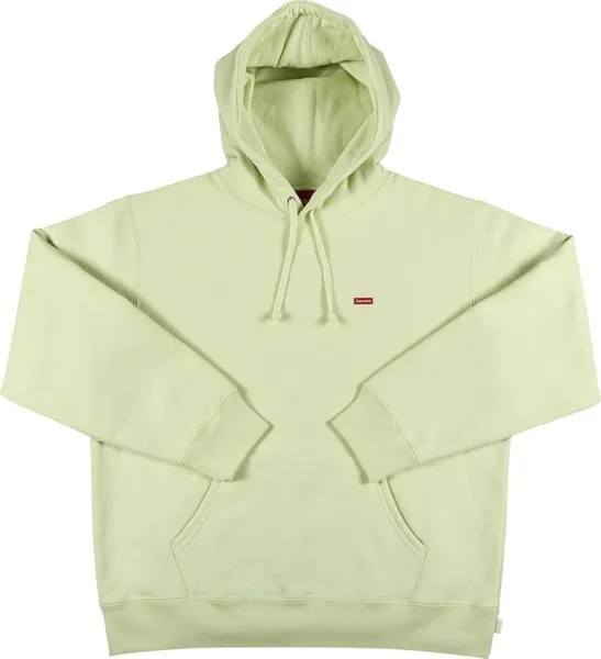 Толстовка Supreme Small Box Hooded Sweatshirt 'Pale Green', зеленый