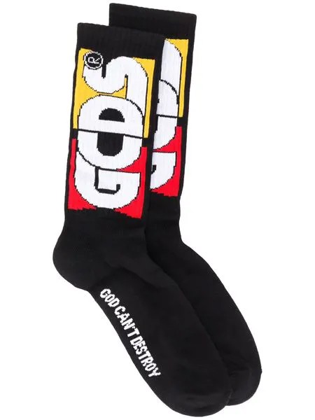Gcds носки с логотипом в стиле колор-блок