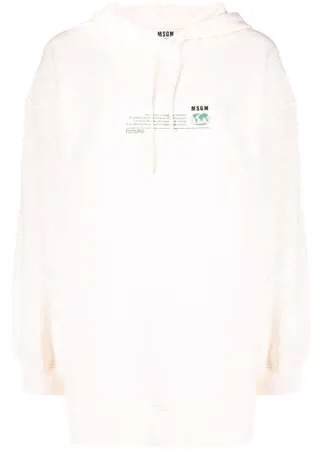 MSGM худи с графичным принтом и кулиской