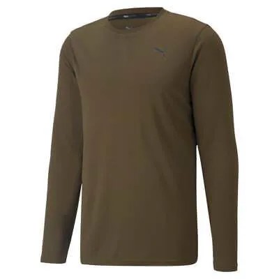 Puma Studio Waffle Crew Neck Long Sleeve Athletic TShirt Mens Size M Casual Top
