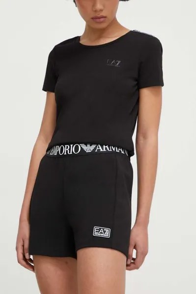 Шорты EA7 Emporio Armani, черный