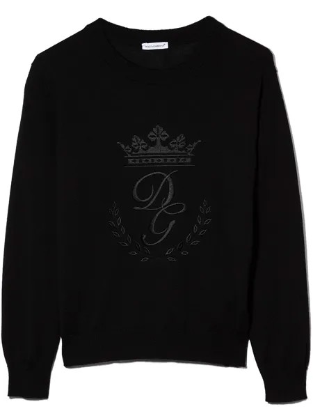 Dolce & Gabbana Kids джемпер Heritage с круглым вырезом