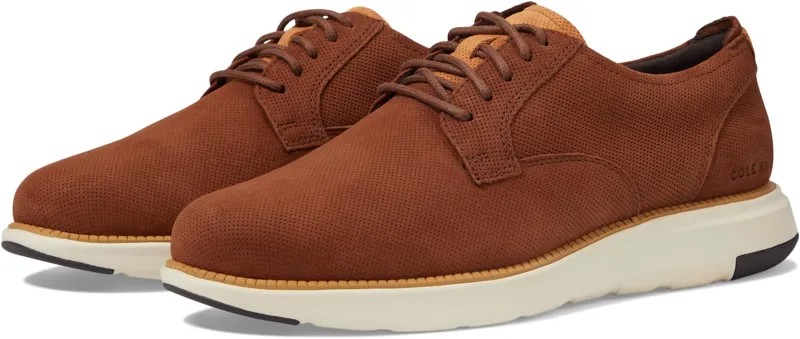 Оксфорды Cole Haan Grand Atlantic Oxford, цвет Dark Sequoia Nubuck Micro Perf/Silver Birch