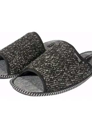 Тапочки Двинэм, текстиль, нескользящая подошва, размер 43, серый