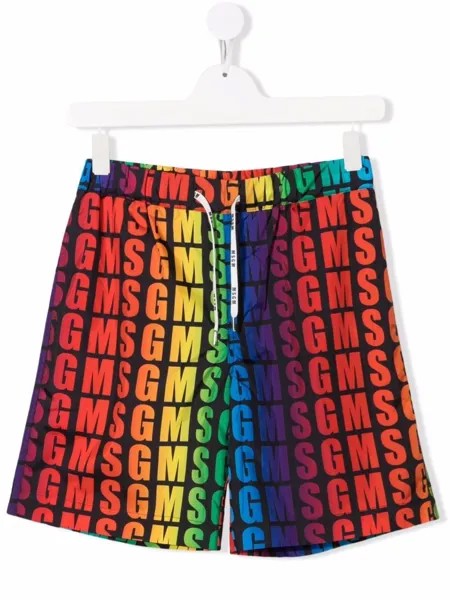 MSGM Kids плавки-шорты с логотипом