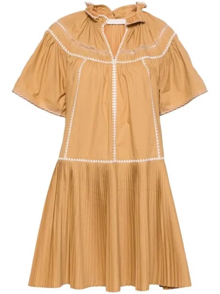 Ulla Johnson платье мини Desi, желтый