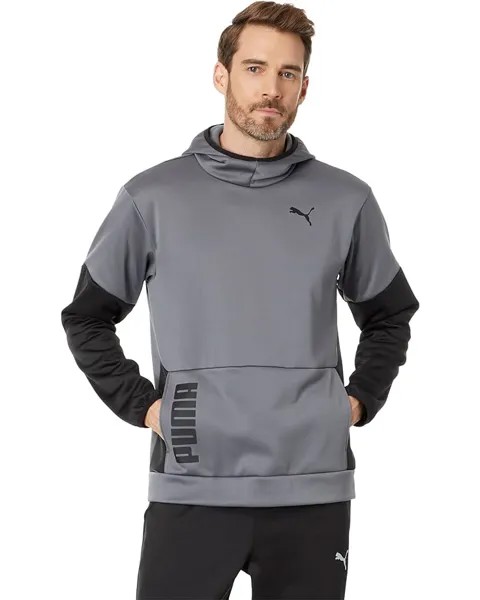Худи PUMA Train All Day Power Fleece, цвет Cool Dark Gray/Puma Black