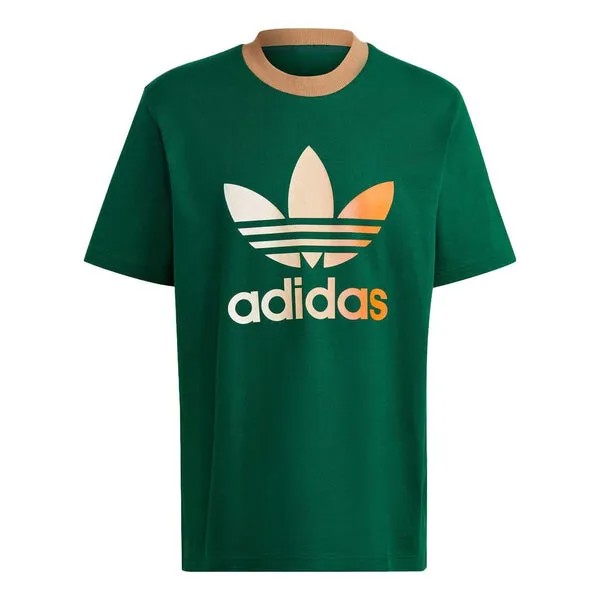 Футболка оригиналы adicolor 70s premium t shirt трилистник Adidas, зеленый
