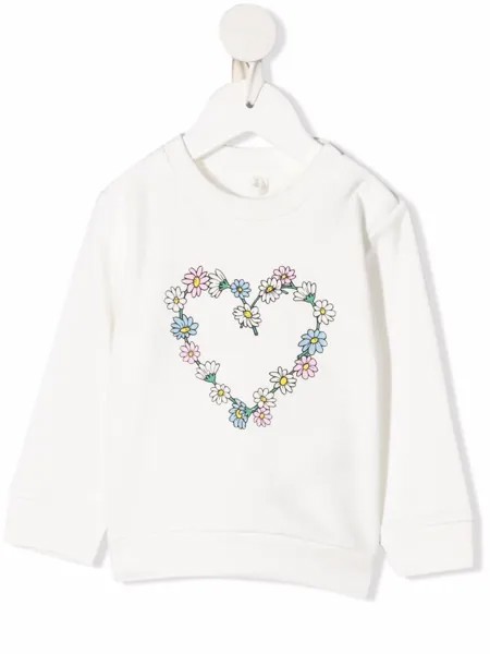 Stella McCartney Kids толстовка с цветочным принтом