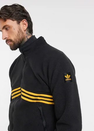 Черная куртка на молнии Adidas Snowboarding-Черный