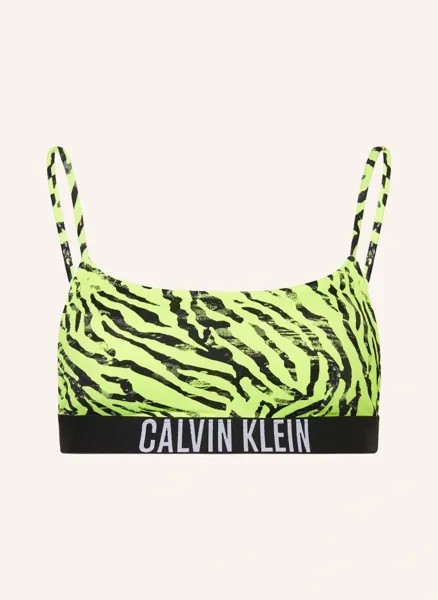 Лиф бикини без косточек Calvin Klein, черный