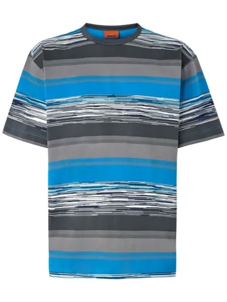 Missoni футболка в полоску, синий
