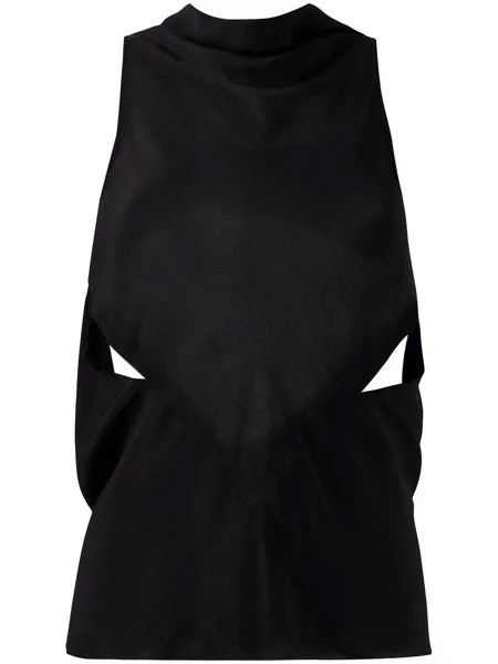 Rick Owens блузка с вырезами