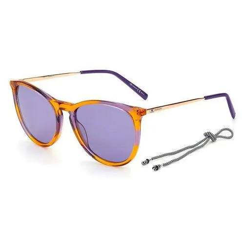 Солнцезащитные очки M Missoni, прямоугольные, оправа: пластик, для женщин, черный