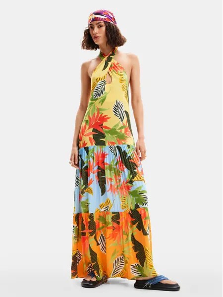Летнее платье свободного кроя Desigual, мультиколор
