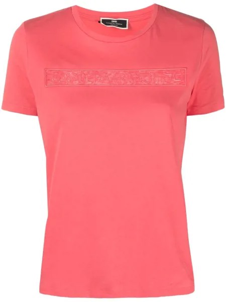 Elisabetta Franchi футболка с вышитым логотипом