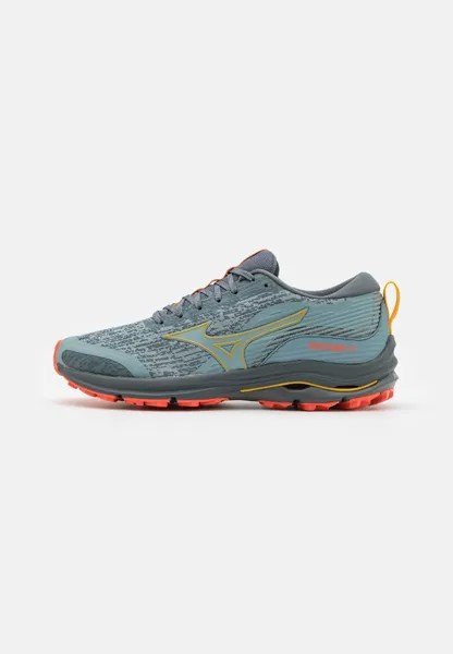 Кроссовки для бега по пересеченной местности Wave Rider Tt Mizuno, цвет lead/citrus/hot coral