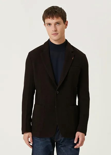 Темно-бордовая шерстяная куртка Paul Smith
